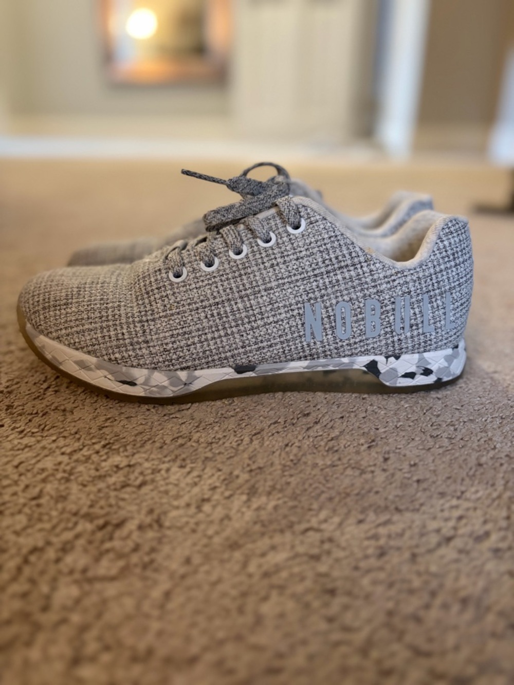 NOBULL Knit Trainer in Light Grey